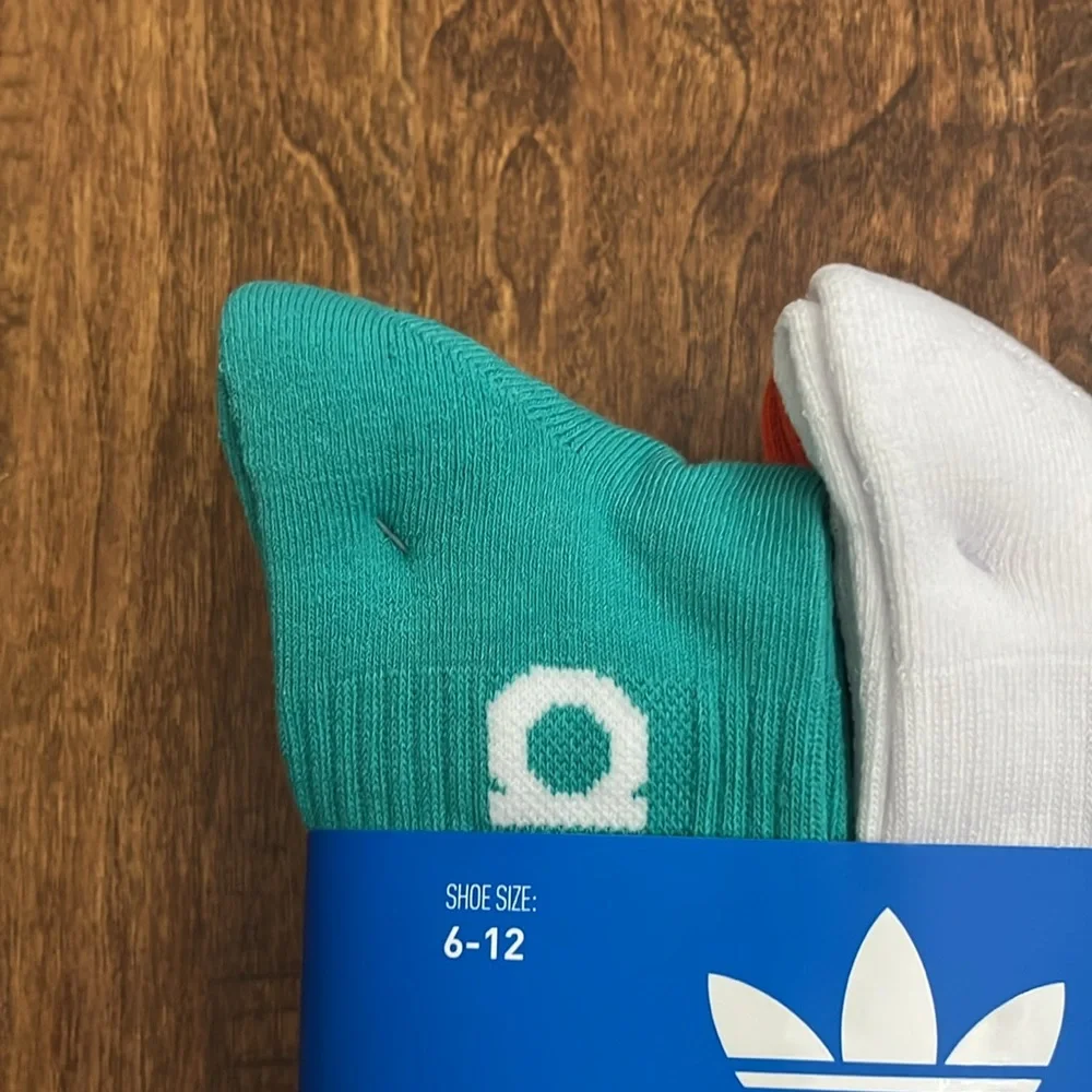 Adidas Crew Socks 6 Pack Shoe Size 6-12 - Picture 4 of 17